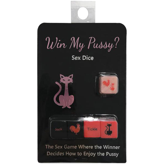 Win My Pussy? Sex Dice | 825156110270 | Available at EroticWarehouse.com