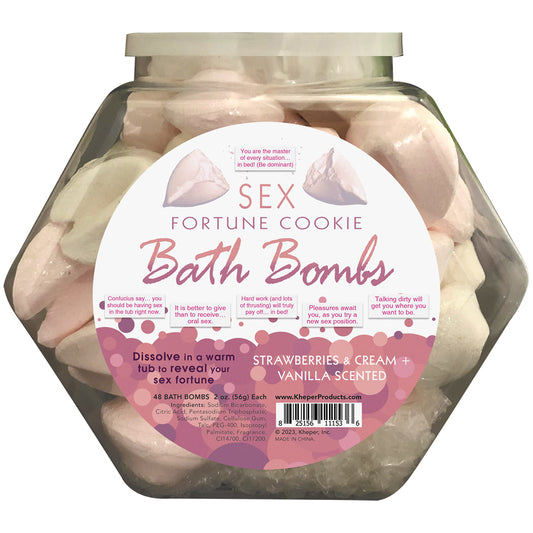 Sex Fortune Cookie Bath Bomb Fishbowl 48 Pcs | 825156111536 | Available at EroticWarehouse.com