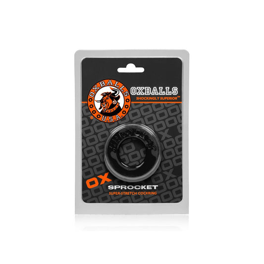 Sprocket Cock Ring Black | 840215100399 | Available at EroticWarehouse.com