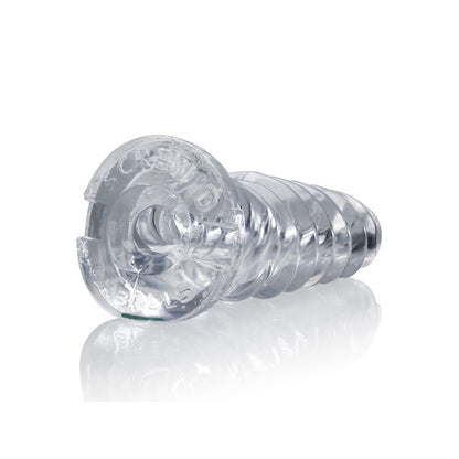 Screw'd Super Squish Corkscrew Jackoff Toy Clear | 840215118875 | Available at EroticWarehouse.com