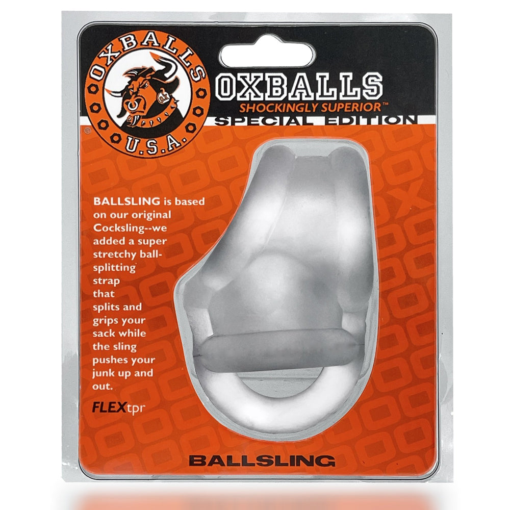 Ballsling Ball-Split-Sling Clear Ice | 840215119360 | Available at EroticWarehouse.com