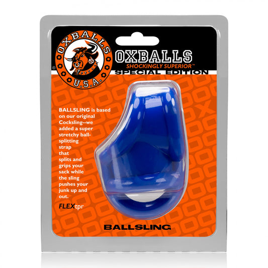 Ballsling Ball-Split-Sling Police Blue | 840215119421 | Available at EroticWarehouse.com