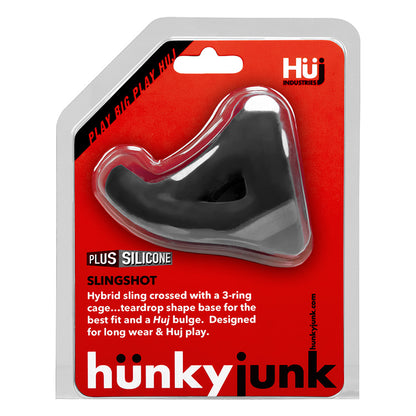 Slingshot 3-Ring Teardrop Sling By Hunkyjunk Tar | 840215119711 | Available at EroticWarehouse.com