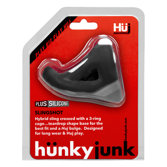 Slingshot 3-Ring Teardrop Sling By Hunkyjunk Tar | 840215119711 | Available at EroticWarehouse.com