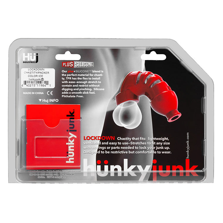Lockdown Cage Chastity By Hunkyjunk Cobalt | 840215120090 | Available at EroticWarehouse.com