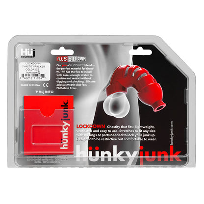 Lockdown Cage Chastity By Hunkyjunk Cobalt | 840215120090 | Available at EroticWarehouse.com