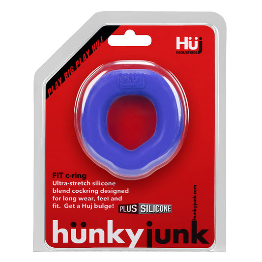 Fit Ergo Long-Wear C-Ring By Hunkyjunk Cobalt | 840215120113 | Available at EroticWarehouse.com