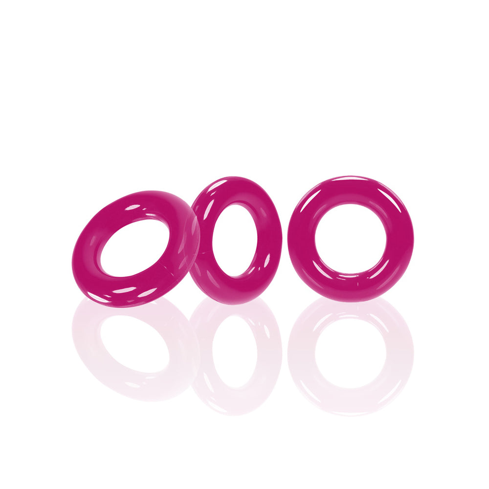 Willy Rings 3-Pack Cockrings Hot Pink | 840215120304 | Available at EroticWarehouse.com