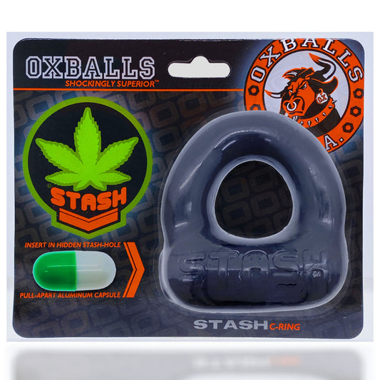 Stash Cockring Black | 840215120489 | Available at EroticWarehouse.com