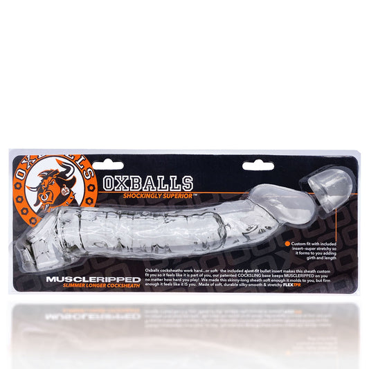 Muscle Ripped Cocksheath Clear | 840215120625 | Available at EroticWarehouse.com