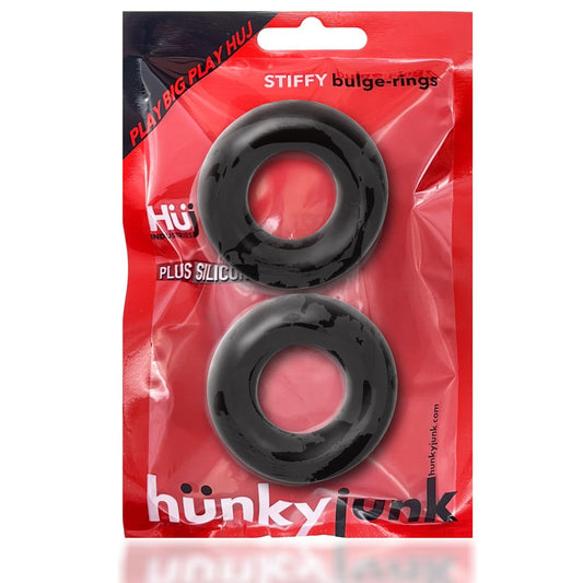 Stiffy 2-Pack Cockrings Tar Ice | 840215121073 | Available at EroticWarehouse.com
