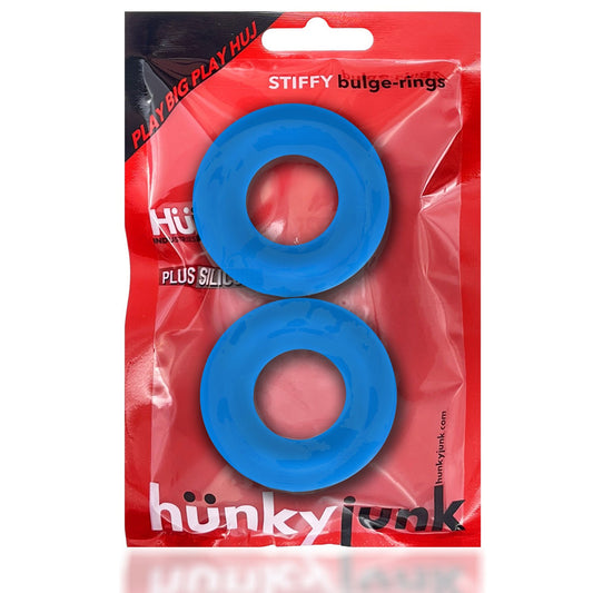Stiffy 2-Pack Cockrings Teal Ice | 840215121080 | Available at EroticWarehouse.com
