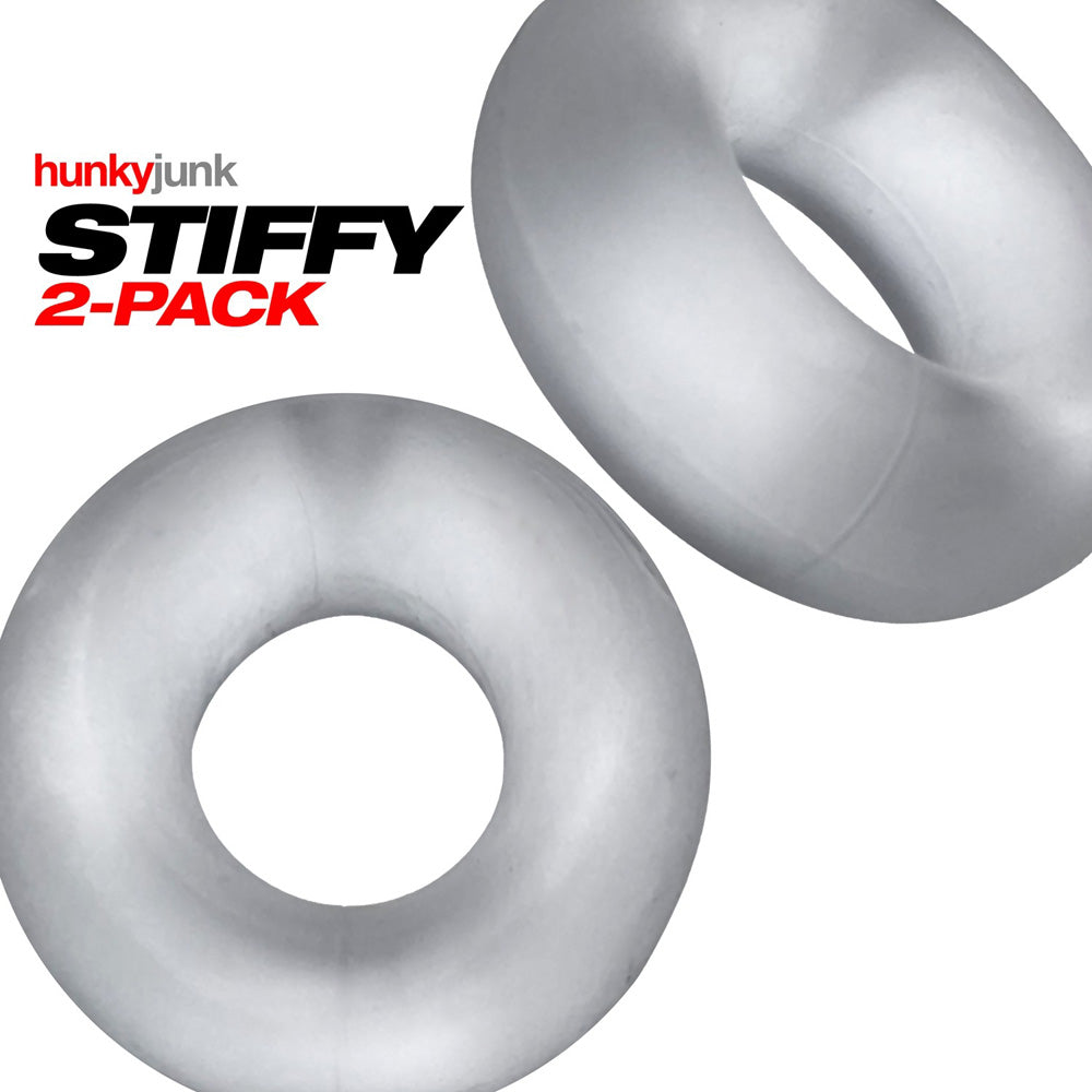 Stiffy 2-Pack Cockrings Clear Ice | 840215121097 | Available at EroticWarehouse.com