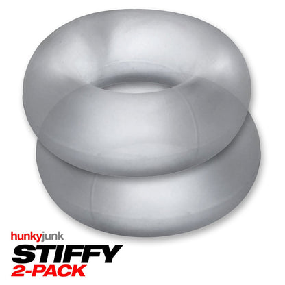 Stiffy 2-Pack Cockrings Clear Ice | 840215121097 | Available at EroticWarehouse.com