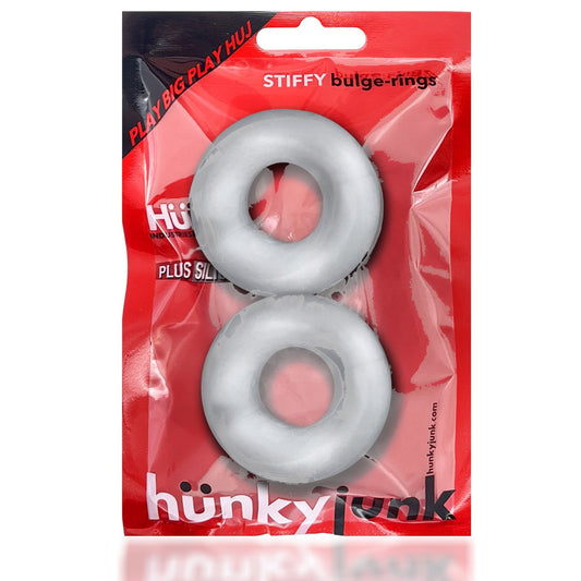 Stiffy 2-Pack Cockrings Clear Ice | 840215121097 | Available at EroticWarehouse.com