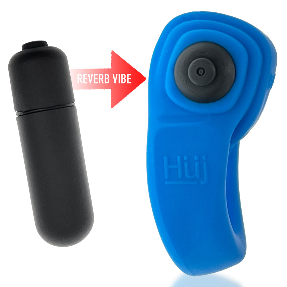 Revring Ring Teal Ice W/ Black Vibe | 840215121479 | Available at EroticWarehouse.com