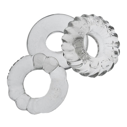 Bonemaker 3-Pack Cockring Kit Clear | 840215121691 | Available at EroticWarehouse.com