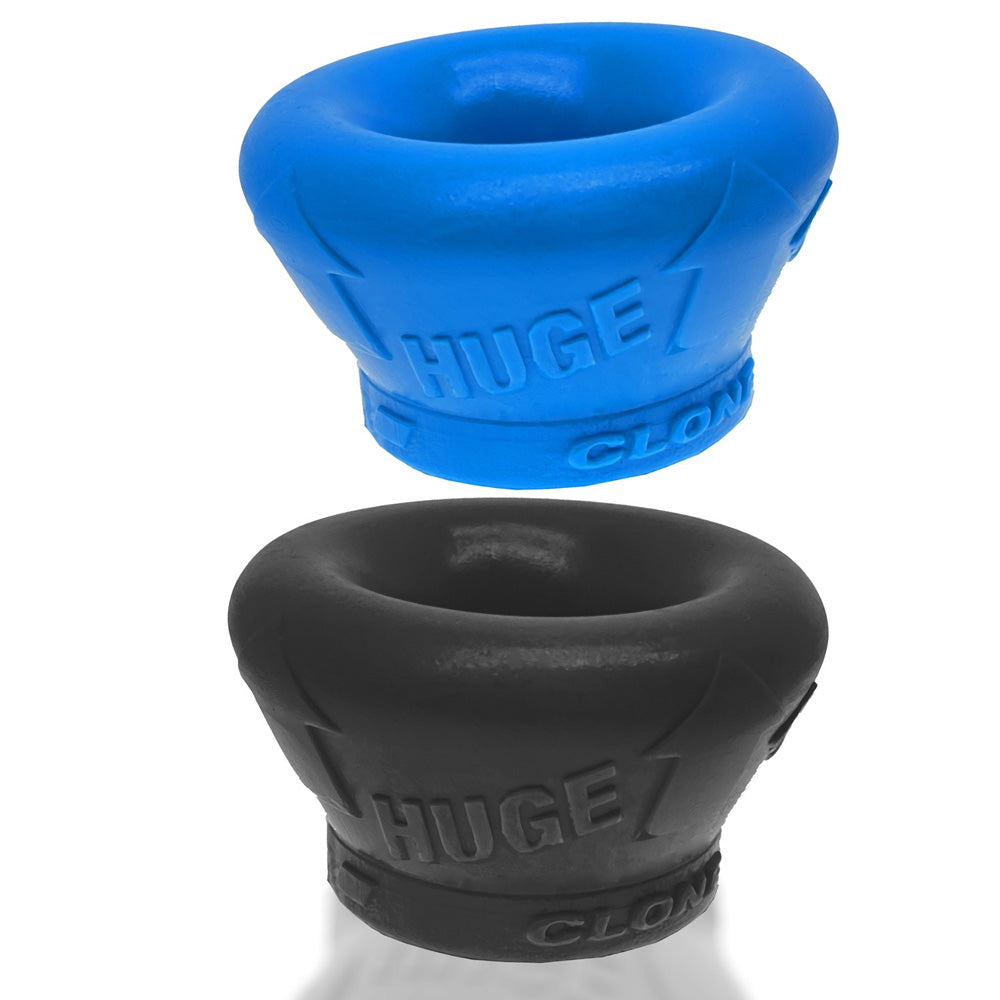 Clone Duo Huge 2-Pack Ballstretcher Pool Blue & Black | 840215122032 | Available at EroticWarehouse.com