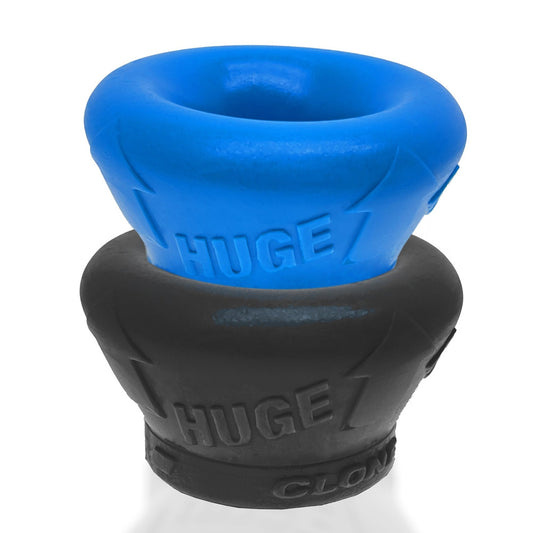 Clone Duo Huge 2-Pack Ballstretcher Pool Blue & Black | 840215122032 | Available at EroticWarehouse.com