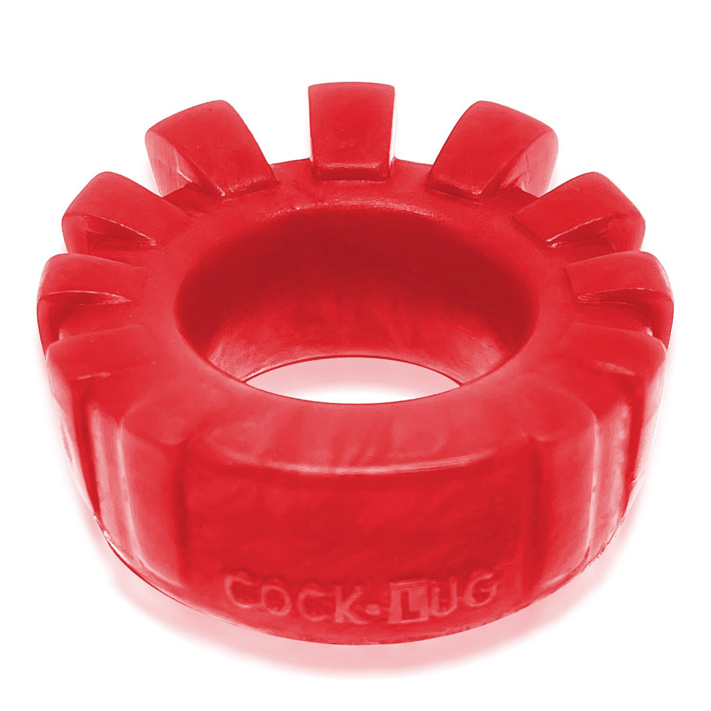 Cock-Lug Lugged Cockring Red | 840215122100 | Available at EroticWarehouse.com