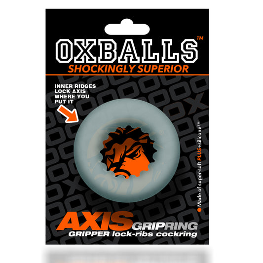 Axis Rib Griphold Cockring Clear Ice | 840215122476 | Available at EroticWarehouse.com