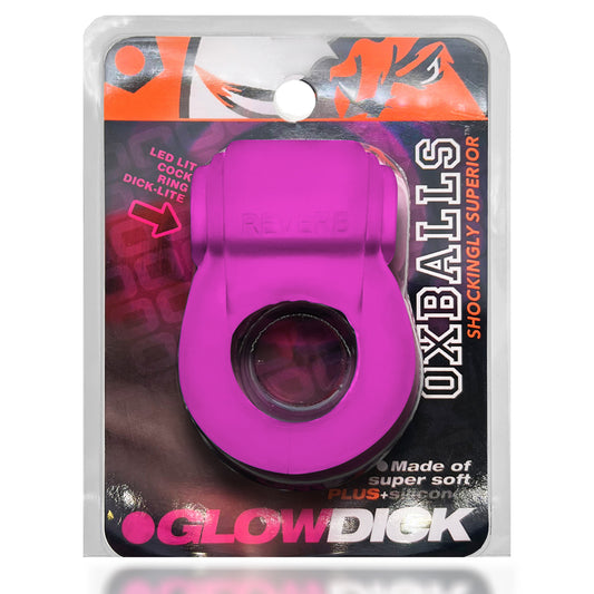 Glowdick Cockring With Led Pink Ice | 840215122735 | Available at EroticWarehouse.com