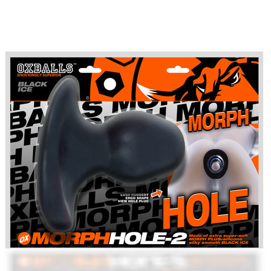 Morphhole-2 Gaper Plug Black Ice Large | 840215123077 | Available at EroticWarehouse.com