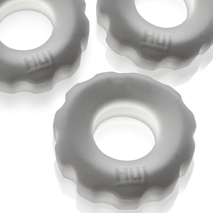 Super Huj 3-Pack Cockrings White Ice | 840215123114 | Available at EroticWarehouse.com