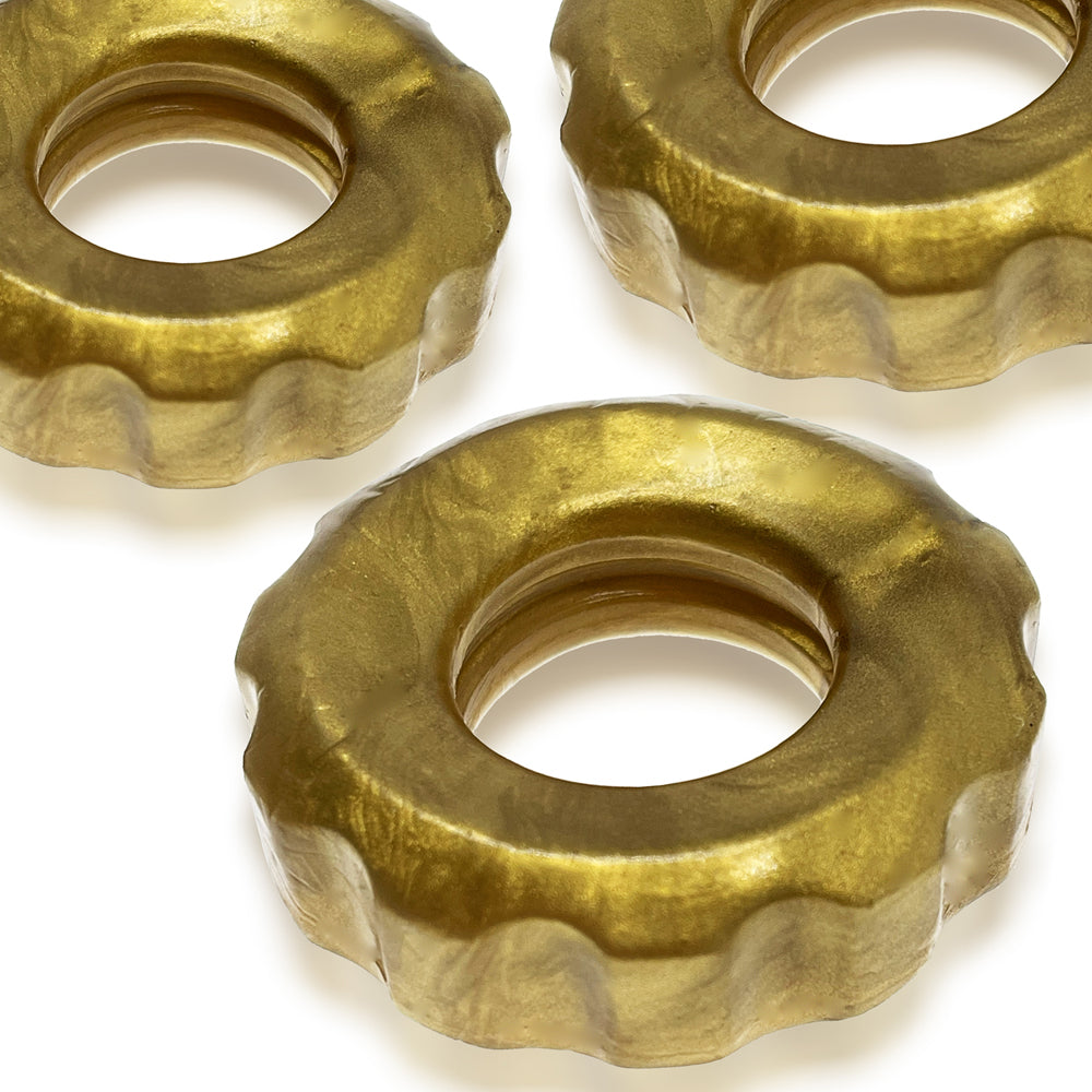 Super Huj 3-Pack Cockrings Bronze Metallic | 840215123138 | Available at EroticWarehouse.com
