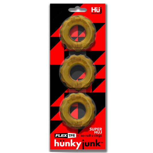 Super Huj 3-Pack Cockrings Bronze Metallic | 840215123138 | Available at EroticWarehouse.com