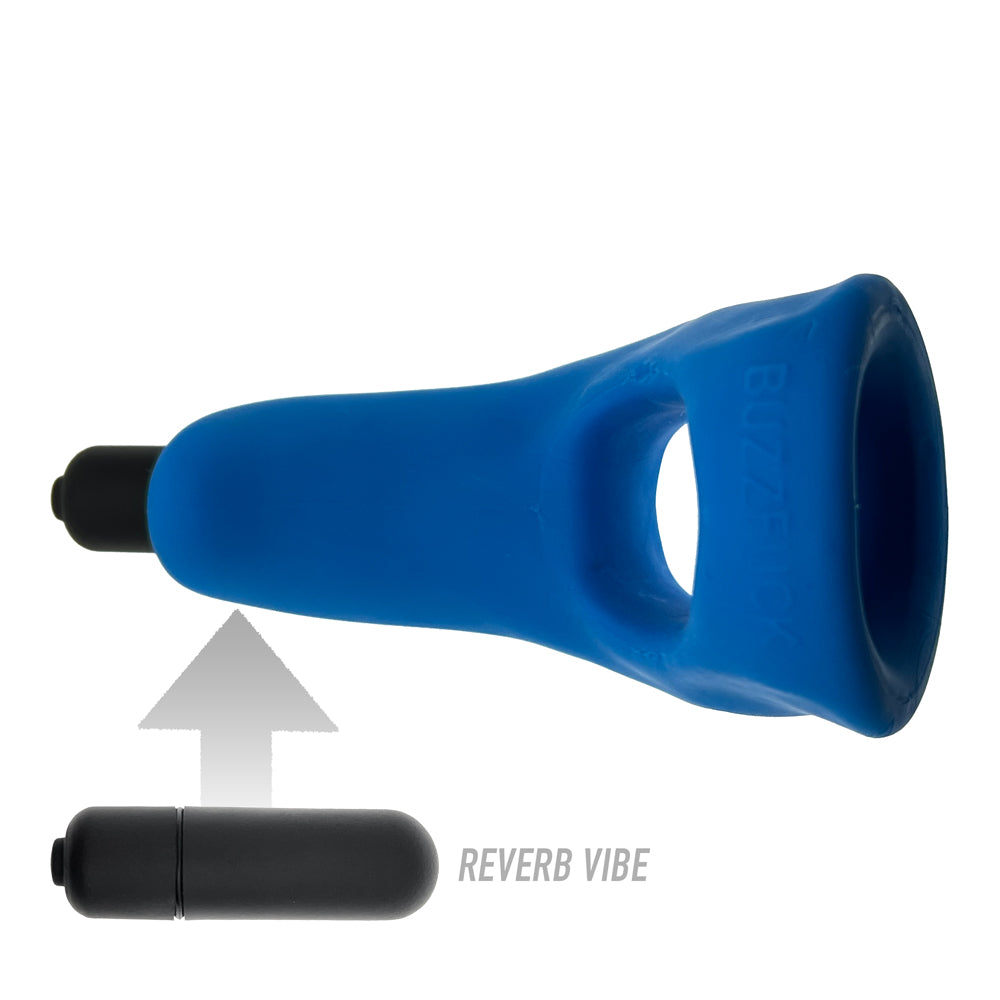 Buzzfuck Sling With Taint Vibe Teal Ice | 840215123183 | Available at EroticWarehouse.com