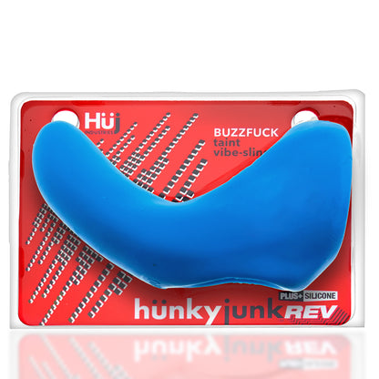 Buzzfuck Sling With Taint Vibe Teal Ice | 840215123183 | Available at EroticWarehouse.com