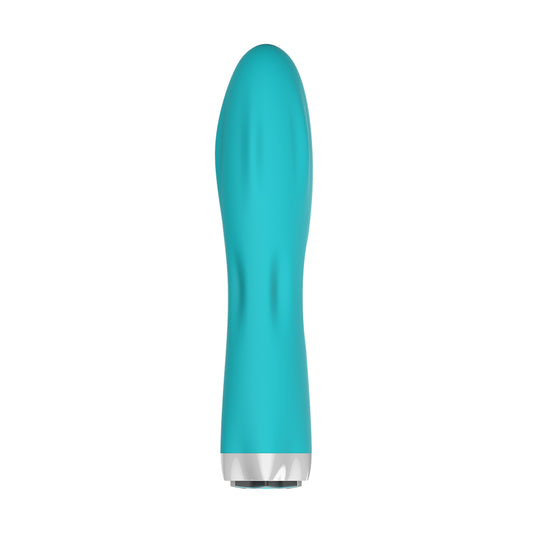 Iconic Charm Classic Travel Size Vibrator Aqua | 843390100048 | Available at EroticWarehouse.com