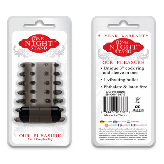 Our Pleasure, One Night Stand | 844477011387 | Available at EroticWarehouse.com