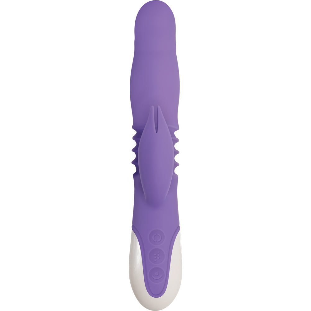 Thick & Thrust Bunny Purple Rabbit Vibrator | 844477012872 | Available at EroticWarehouse.com