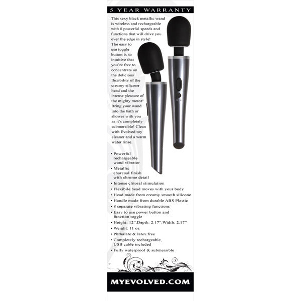 Mighty Metallic Wand | 844477013176 | Available at EroticWarehouse.com