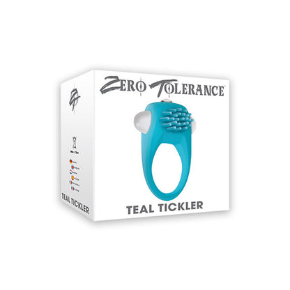 Teal Tickler Vibrating Cock Ring | 844477013282 | Available at EroticWarehouse.com