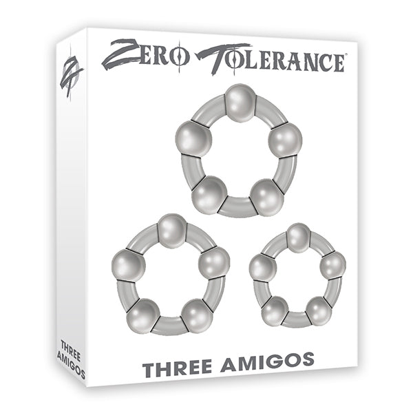 Three Amigos 3 Beaded Cock Rings | 844477013312 | Available at EroticWarehouse.com