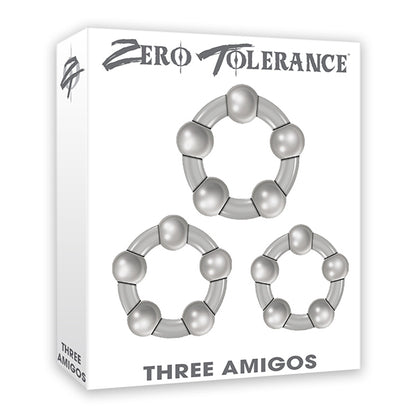 Three Amigos 3 Beaded Cock Rings | 844477013312 | Available at EroticWarehouse.com
