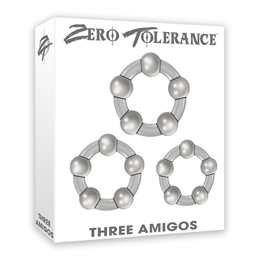 Three Amigos 3 Beaded Cock Rings | 844477013312 | Available at EroticWarehouse.com