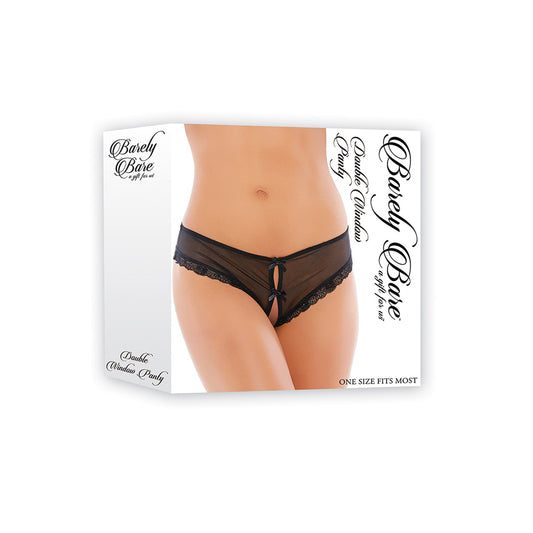 Double Window Panty Black | 844477014753 | Available at EroticWarehouse.com