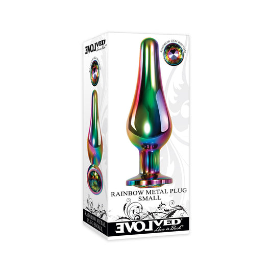 Rainbow Metal Plug Small | 844477018546 | Available at EroticWarehouse.com