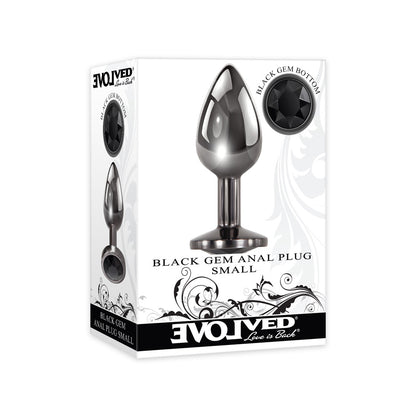 Black Gem Anal Plug Small | 844477018584 | Available at EroticWarehouse.com