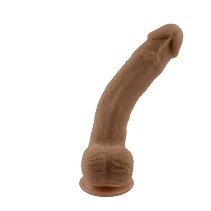 7" Natural Feel Flexskin Dildo Dark | 844477023854 | Available at EroticWarehouse.com