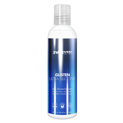 Glisten Ultra Silicone Silky Silicone Lubricant 4 oz. | 844477024400 | Available at EroticWarehouse.com