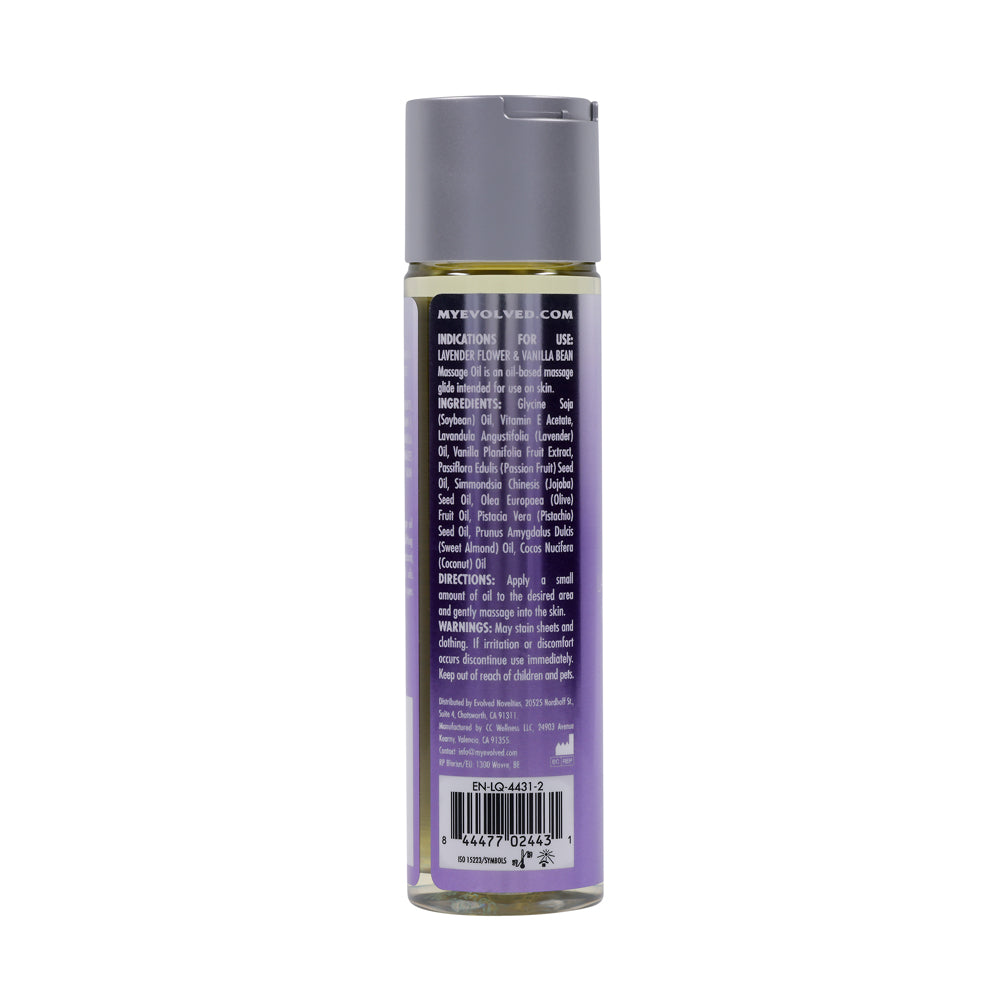 Anoint Perfumery Lavender Flower & Vanilla Bean Massage Oil 4 oz. | 844477024431 | Available at EroticWarehouse.com