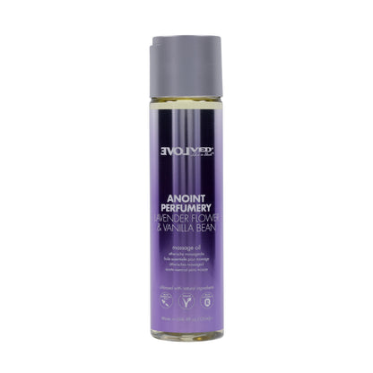 Anoint Perfumery Lavender Flower & Vanilla Bean Massage Oil 4 oz. | 844477024431 | Available at EroticWarehouse.com