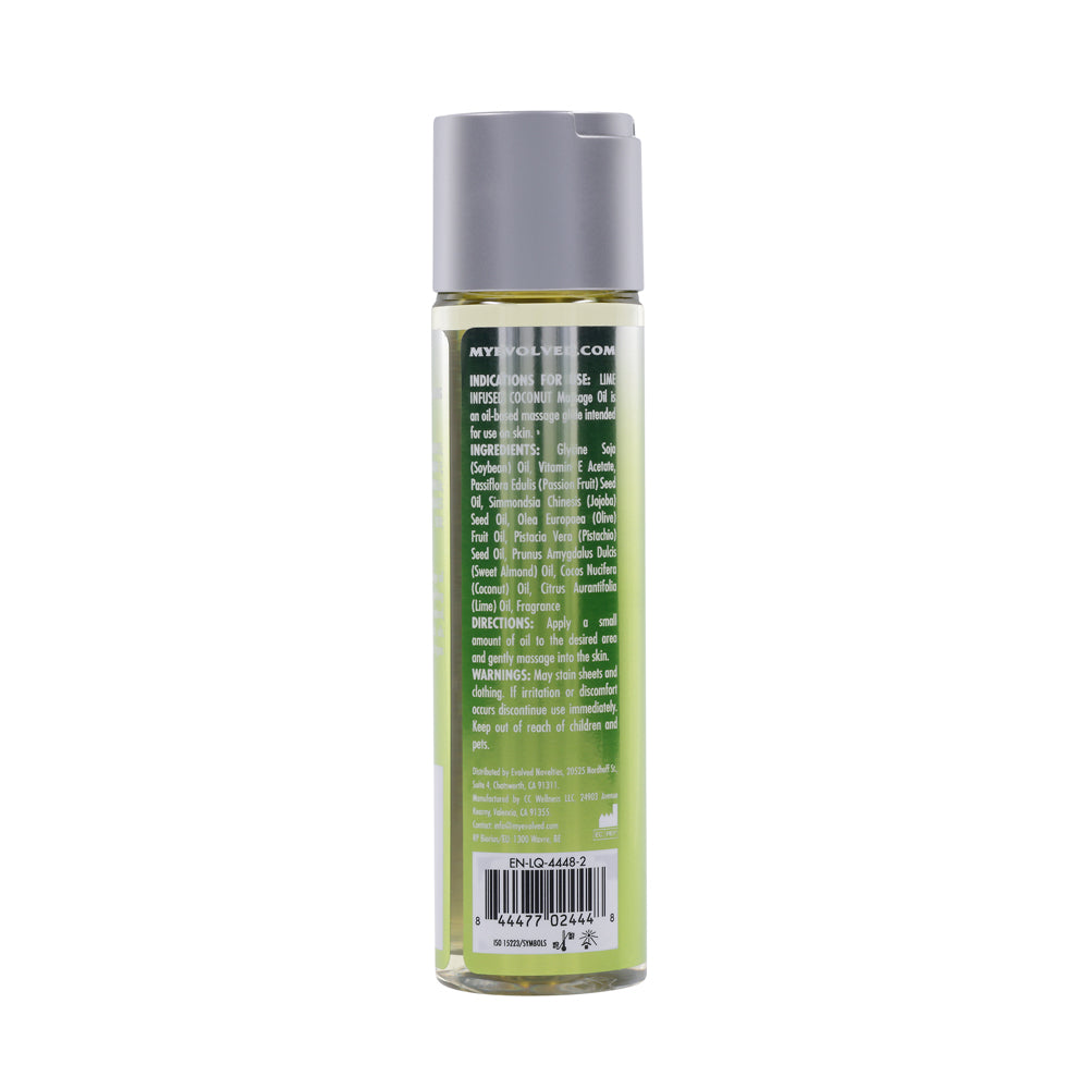 Anoint Perfumery Lime Infused Coconut Massage Oil 4 oz. | 844477024448 | Available at EroticWarehouse.com