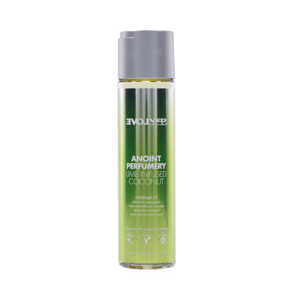 Anoint Perfumery Lime Infused Coconut Massage Oil 4 oz. | 844477024448 | Available at EroticWarehouse.com