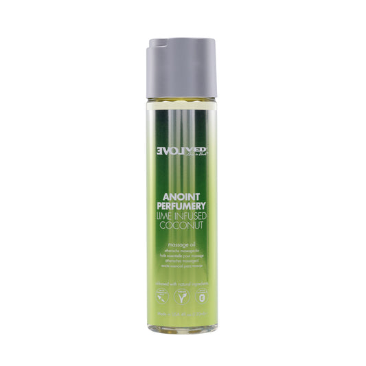 Anoint Perfumery Lime Infused Coconut Massage Oil 4 oz. | 844477024448 | Available at EroticWarehouse.com